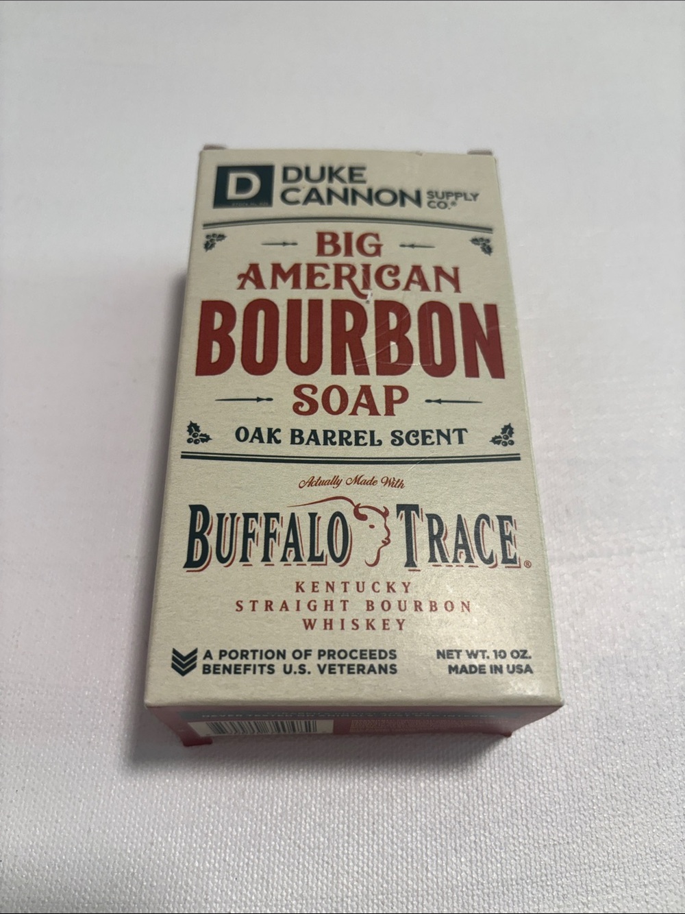 Buffalo Trace Big American Bourbon Soap - Cream & Red